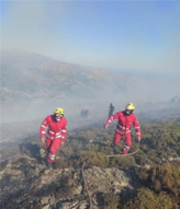 Συνδρομή εθελοντών του Περιφερειακού Τμήματος Ε.Ε.Σ. Κισάμου σε κατάσβεση πυρκαγιάς