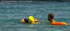 Ναυαγοσωστική Διάσωση αθλητή από Εθελοντές Ναυαγοσώστες στους Παράκτιους Μεσογειακούς Αγώνες